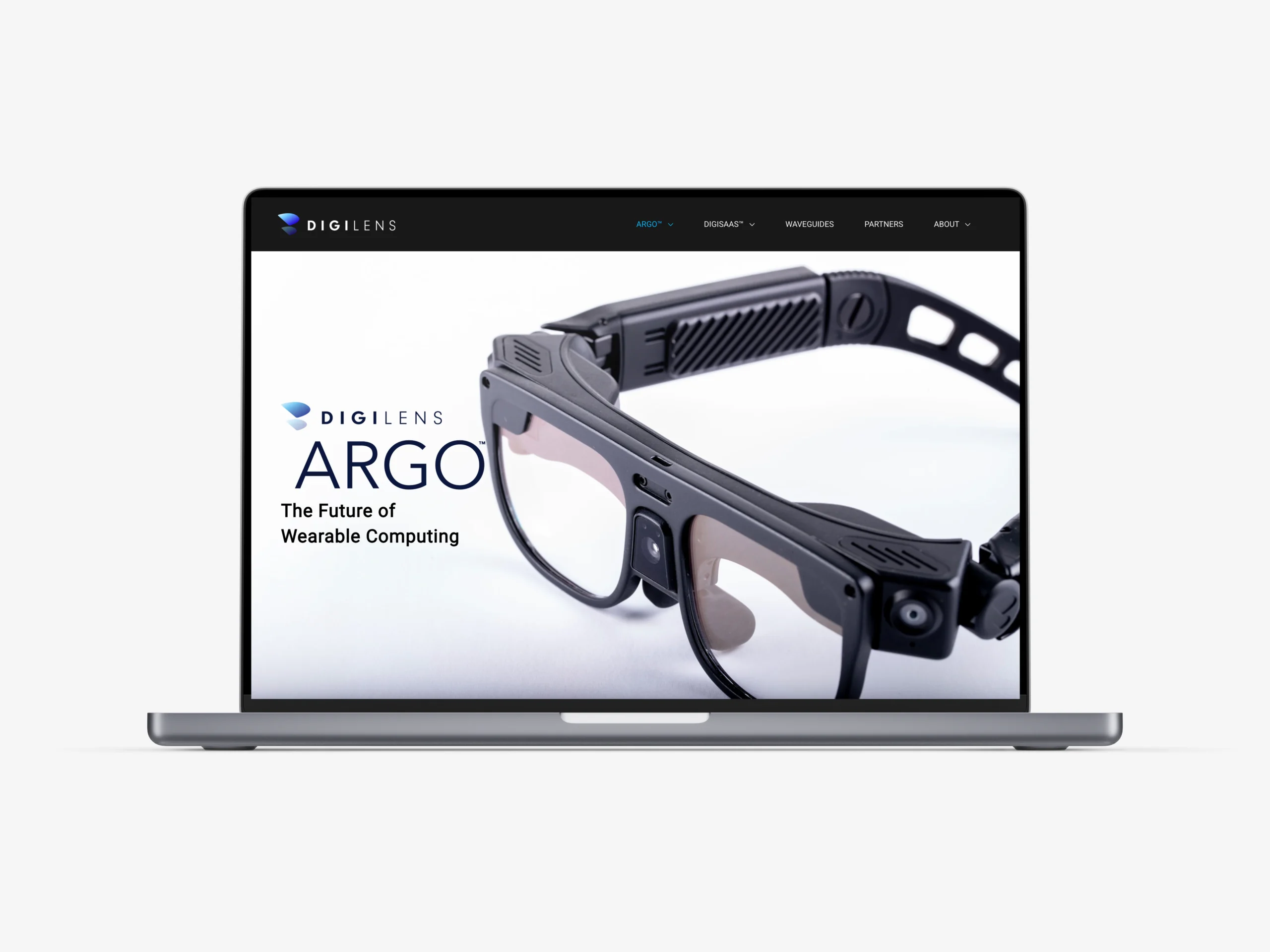 Digilens website mockup